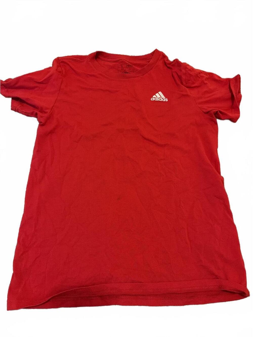 Adidas Kids Red T-Shirt Large - Classic Athletic Tee